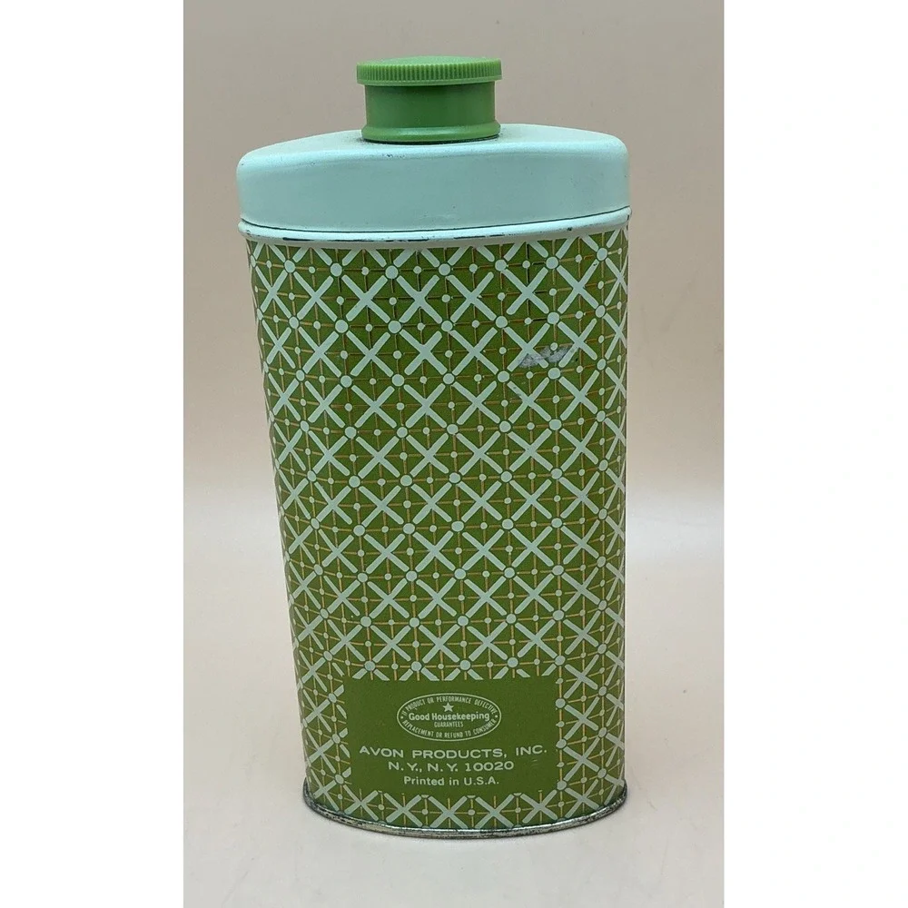 Vintage Avon Perfumed Talc Empty Tins;‎ 